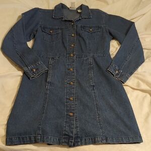 St John's Bay Denim Dress Size M